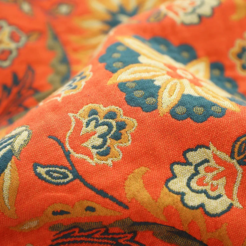 Boho Luxe Katoenen Deken - Elegantie en Comfort Voor Jouw Interieur