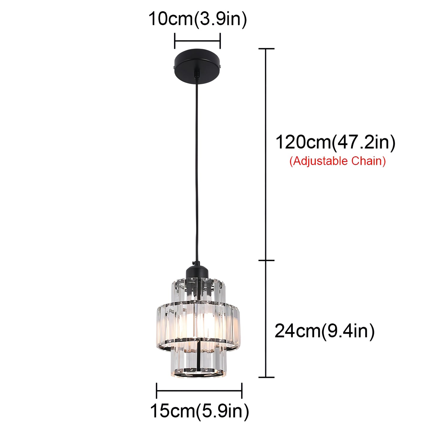 Fernando - Luxe Kristallen Plafondlamp voor Elegante Ruimtes