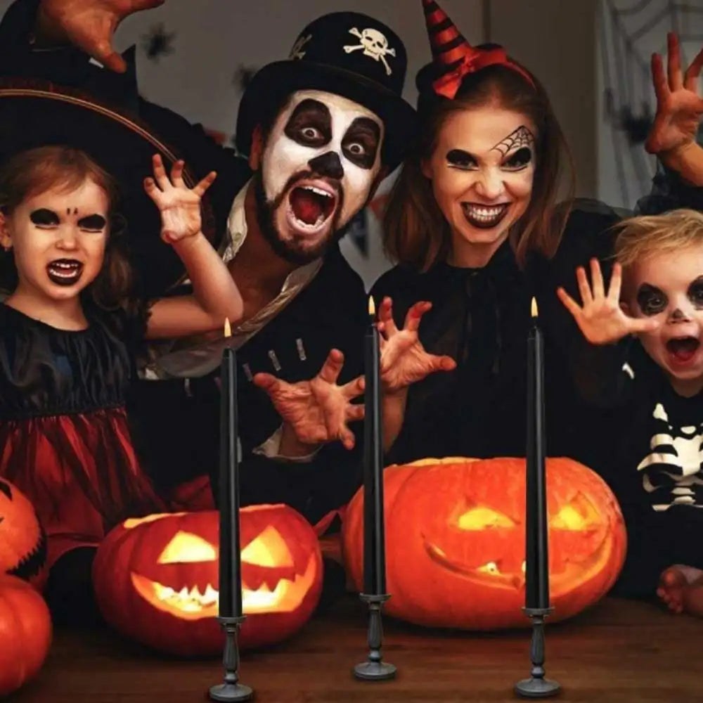 Nightfall LED Kaarsen - Mystieke Zwarte LED Kaarsen voor Halloween