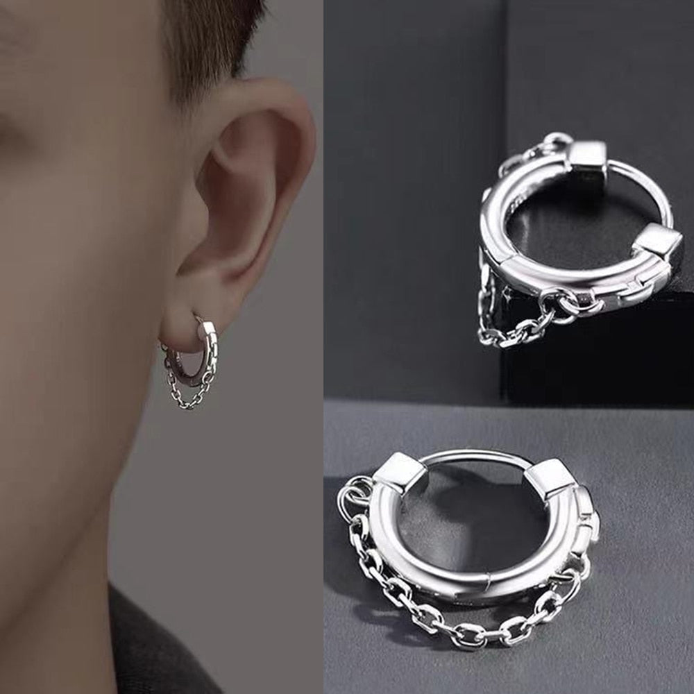 ChainHoops Oorbellen - Trendy Elegante Hoop Earrings