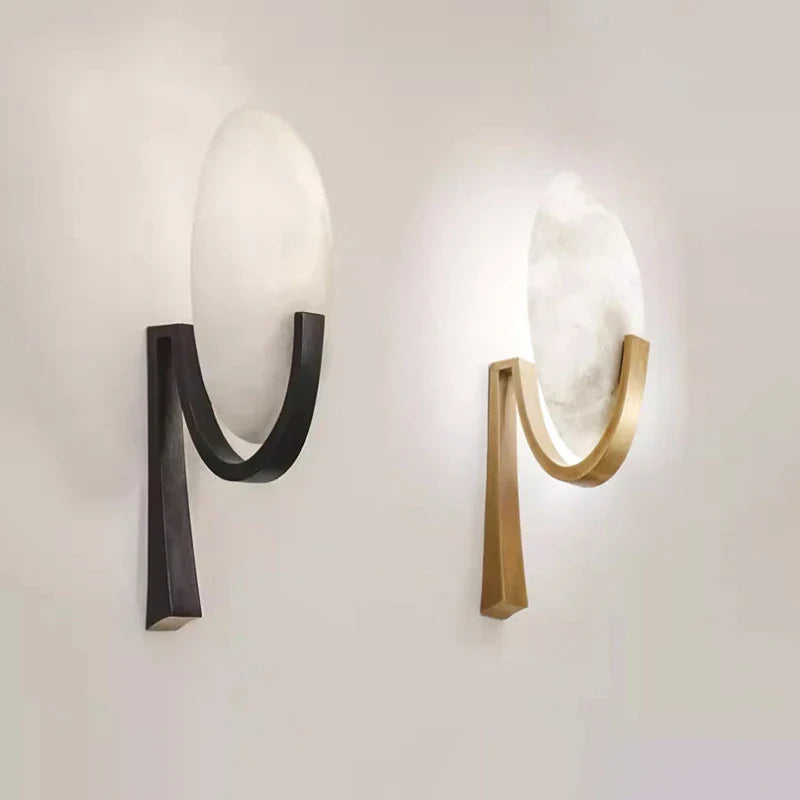 NordicGlow - Marmer Wandlamp met Moderne Touch