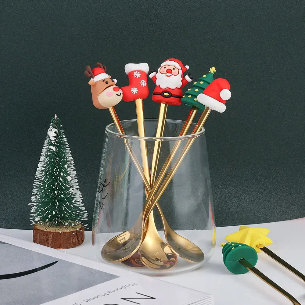 XmasSpoons – Stijlvolle Kerstlepelset voor Feestelijke Tafels