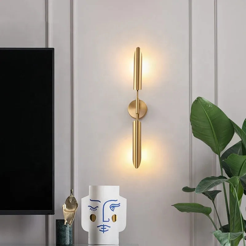 LuxeGlam - Gouden Industriële Wandlamp voor Thuis en Hotel