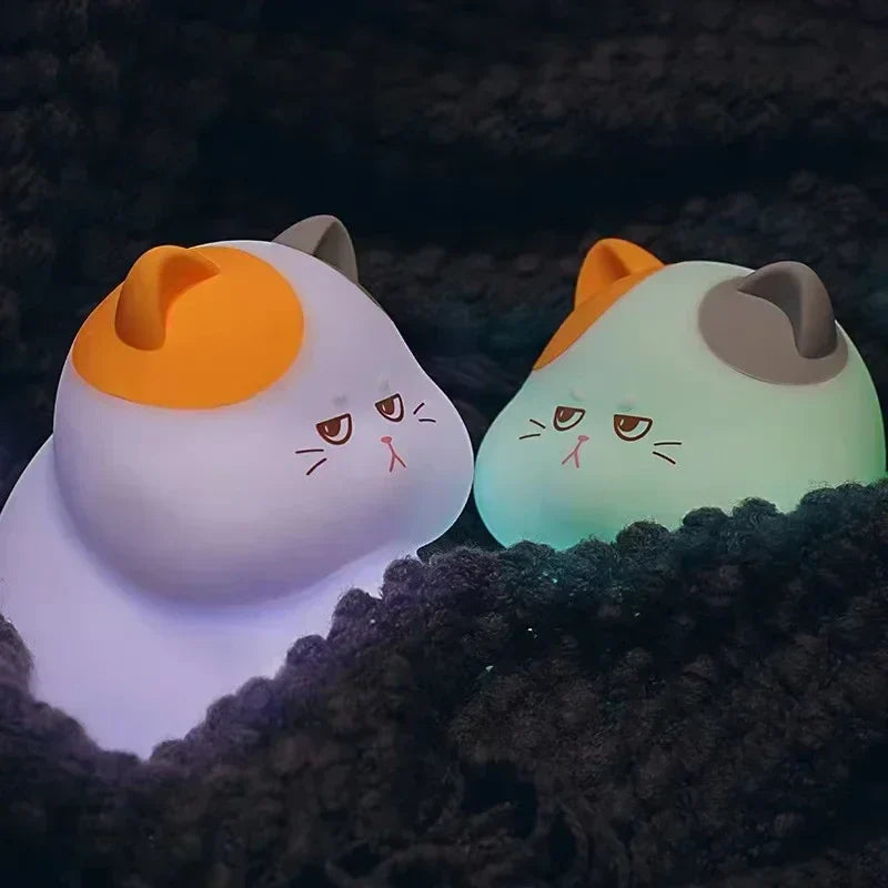 KittyGlow - Schattige Draadloze Nachtlamp met RGB Verlichting