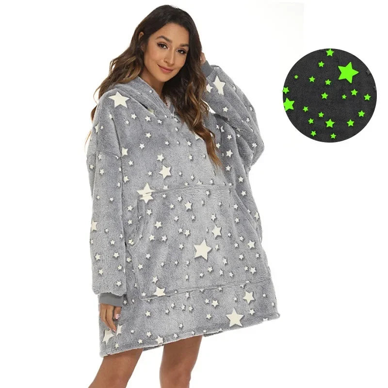 StarlightSnug - Luxe Sterren Hoodie voor Comfortabele Avonden