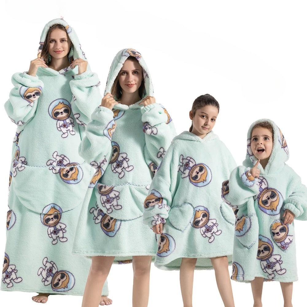 SpookySnuggle Blanket - Luxe Pompoen Hoodie voor Halloween
