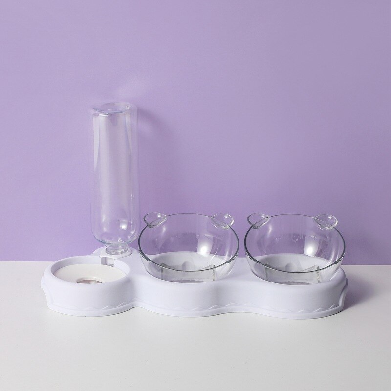 KarlFeast - Stijlvolle 3-in-1 Kattenvoerbak voor Huisdieren