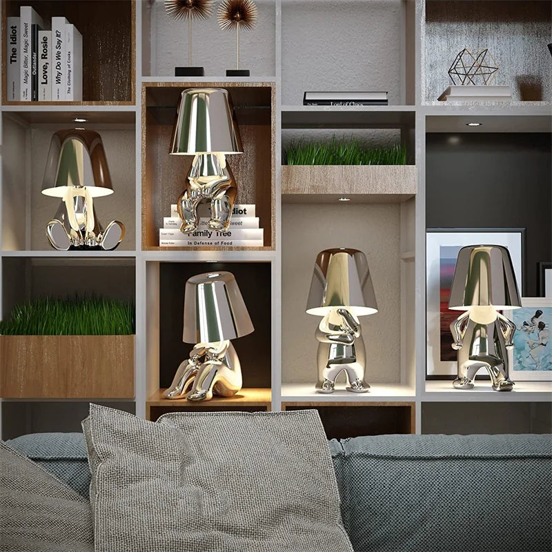 ElegantThinker - Artistieke LED Lamp voor Stijlvolle Verlichting