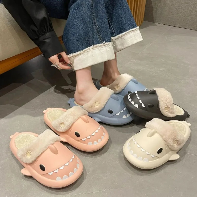 SharkSlippers - Speelse Haai Katoenen Slippers voor Comfortabel Binnengebruik