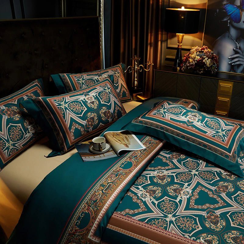 Vintage Grandeur - Luxe Dekbedovertrekset van Egyptisch Katoen