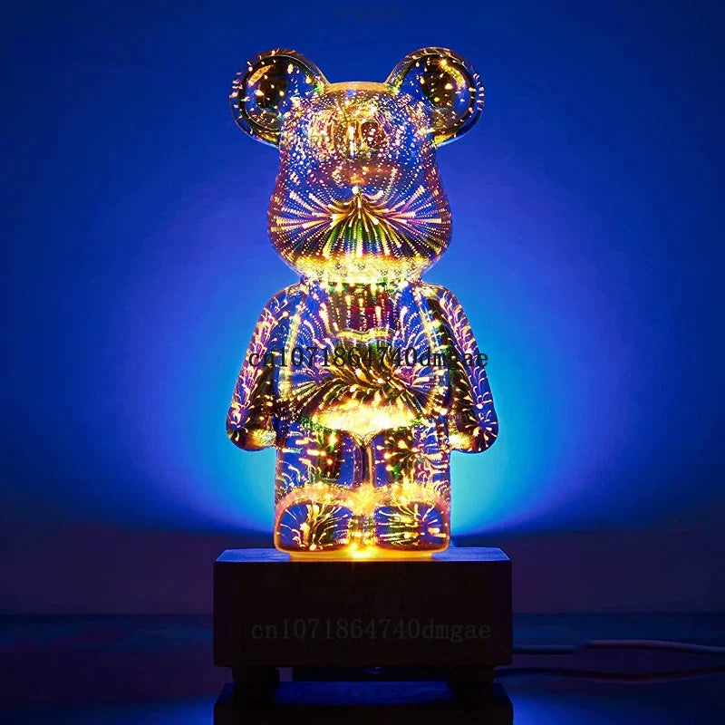 StarBear - Betoverende 3D Vuurwerk Effect Lamp