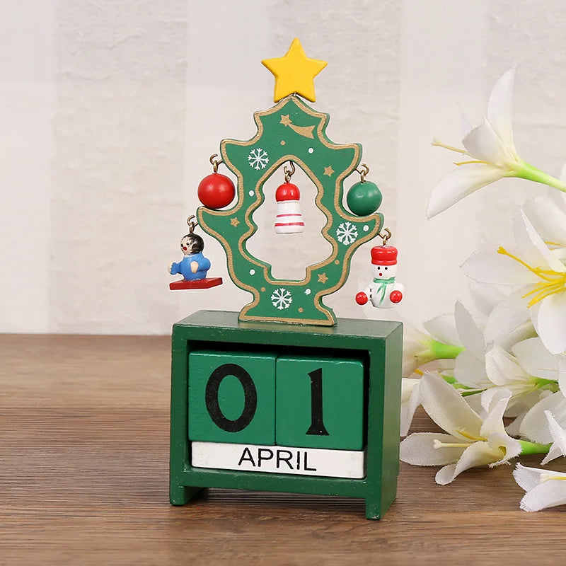 JoyfulCountdown Tree - Speelse Houten Kerstboom