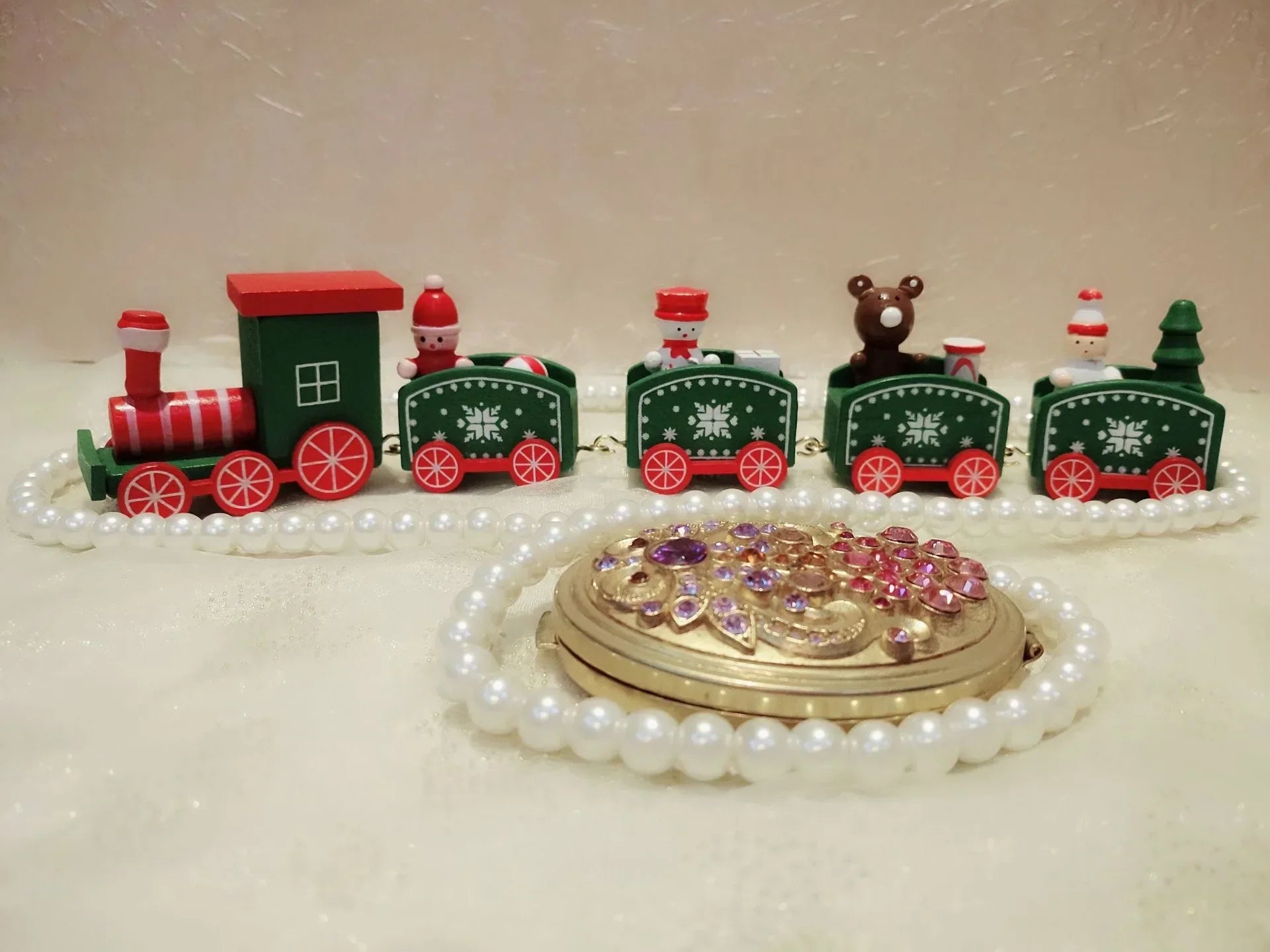 Kerst FestiveTrain - Charmante Kerstdecoratieve Trein
