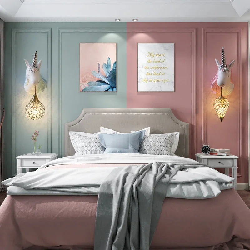 UnicornLicht – Speelse Wandlamp voor Kinderkamer
