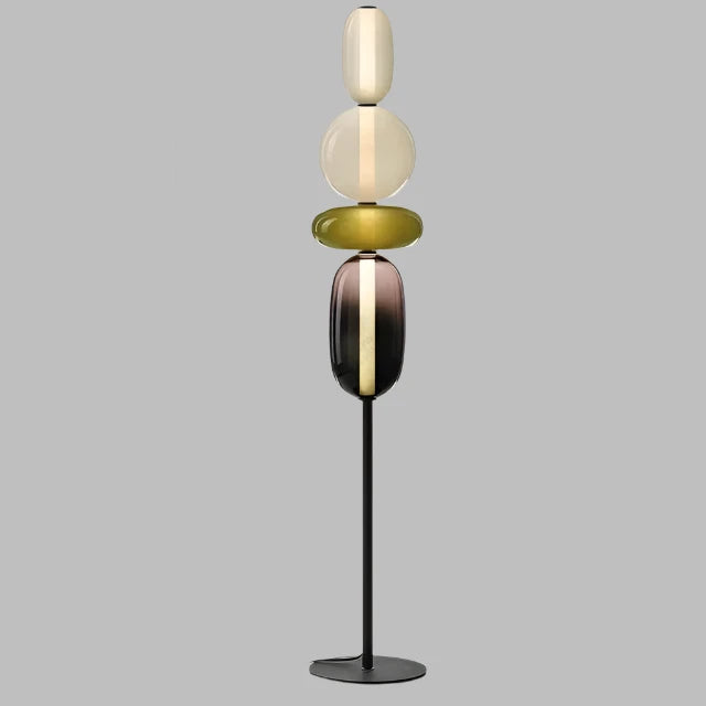 ChromaLuxe - Designer Vloerlamp met Kleuraccenten voor een Sprankelende Sfeer