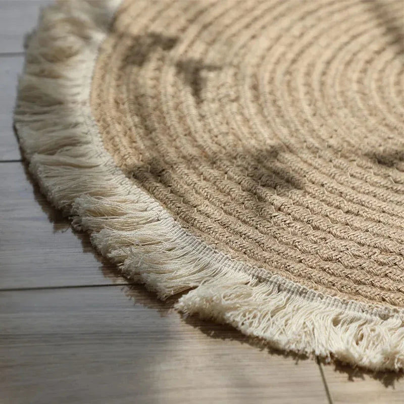 WeaveNest - Luxe Jute Vloerkleed voor Interieur