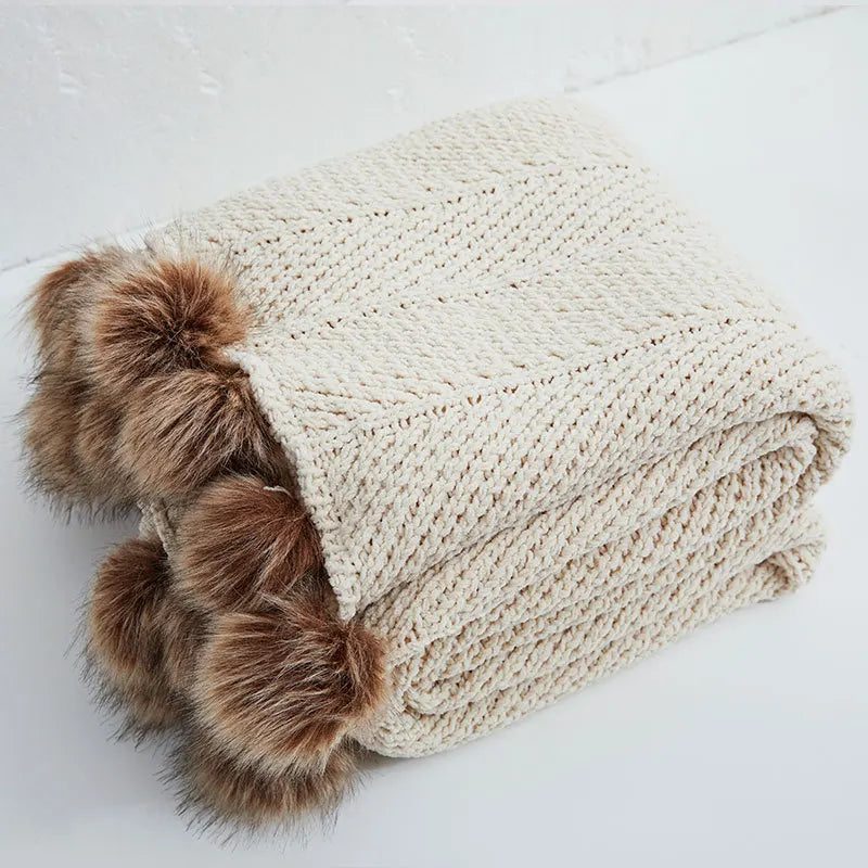 HeartCozy Blanket – Luxe Chenille Deken met Hartfranjes