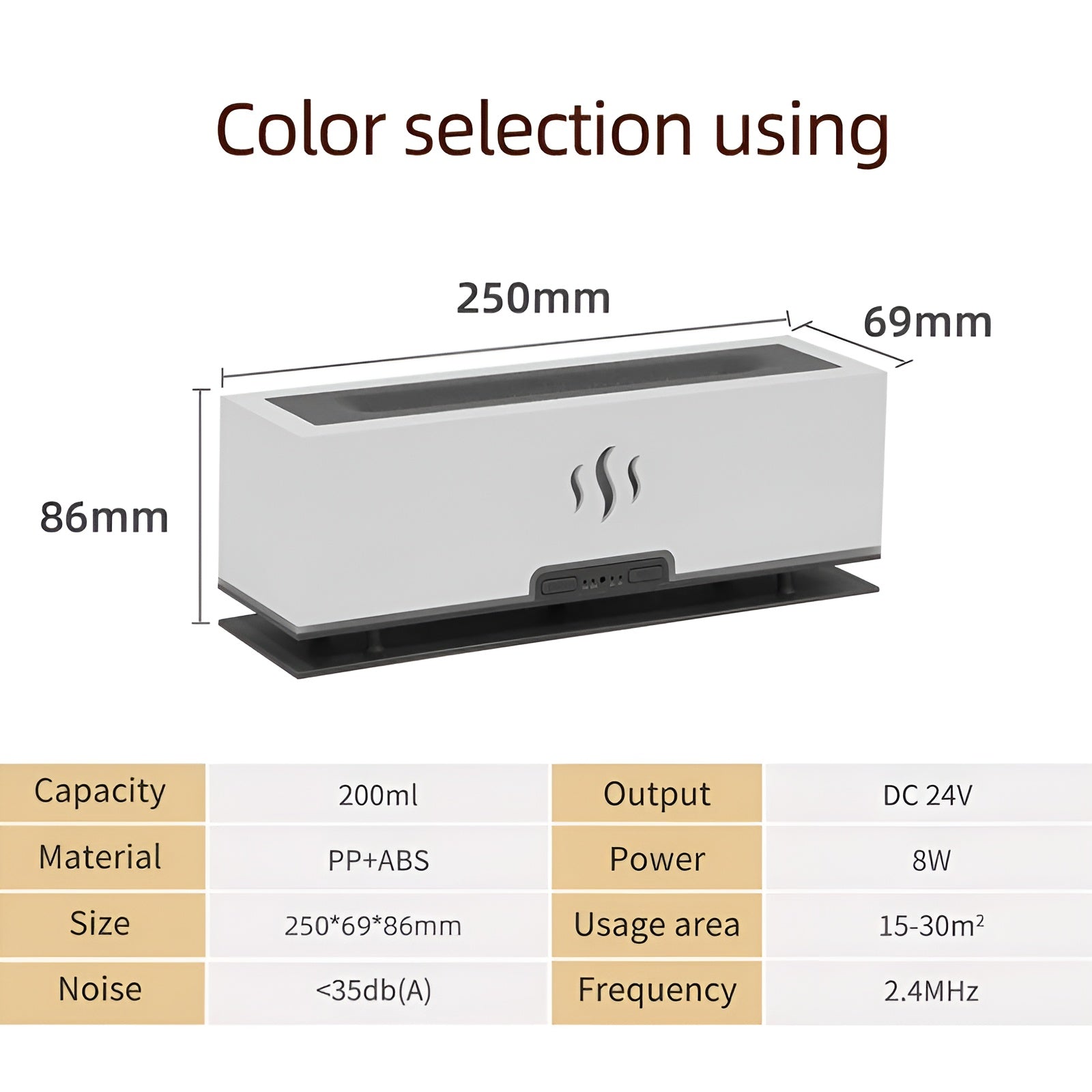 GlowFlame - Stijlvolle Aroma Luchtbevochtiger voor Thuis