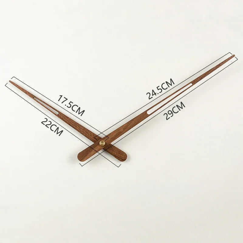 WoodSphere Clock - Grote DIY Wandklok met Walnoothout