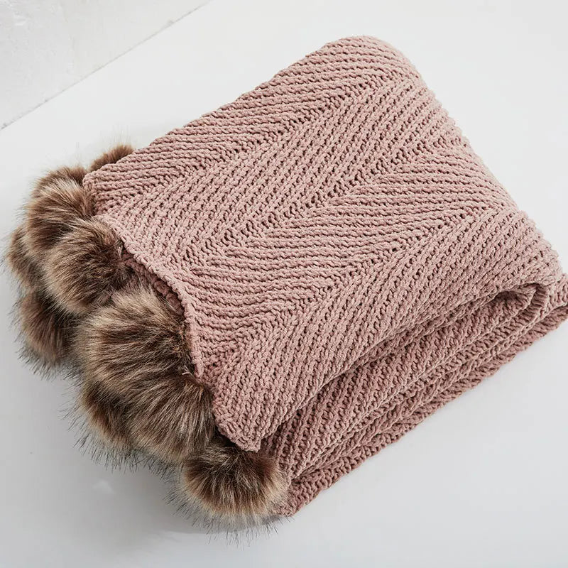HeartCozy Blanket – Luxe Chenille Deken met Hartfranjes