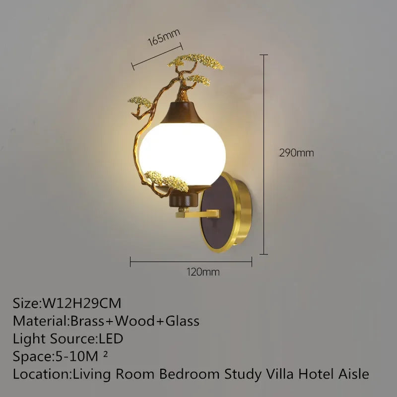 BrassGlow Wall Lamp - Elegante Messing Wandverlichting