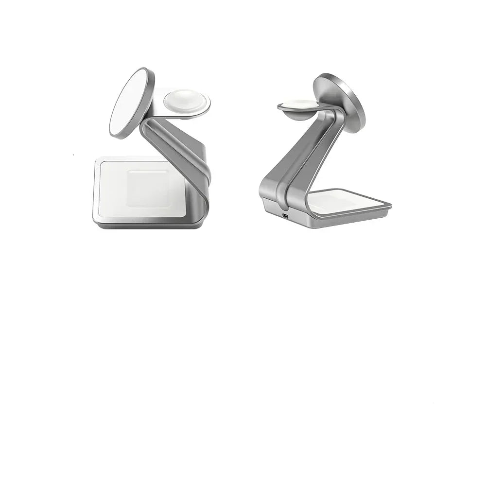 ChargeMaster 3-in-1 Draadloze Oplader - Snel & Stijlvol