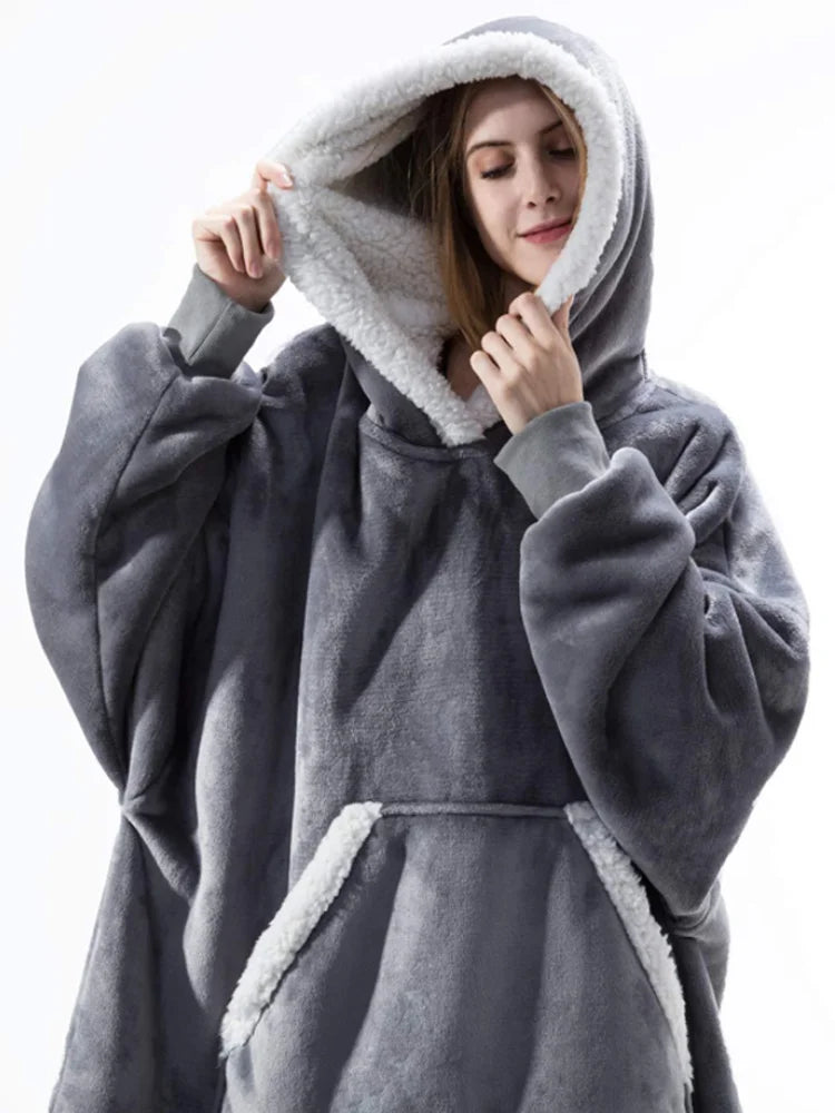 CozyNest FleeceWrap - Oversized Polaire Dekensweater