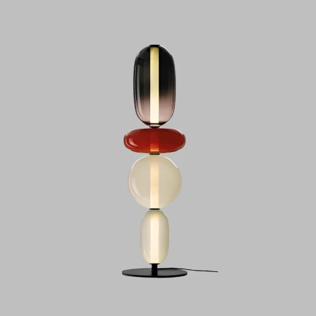 ChromaLuxe - Designer Vloerlamp met Kleuraccenten voor een Sprankelende Sfeer