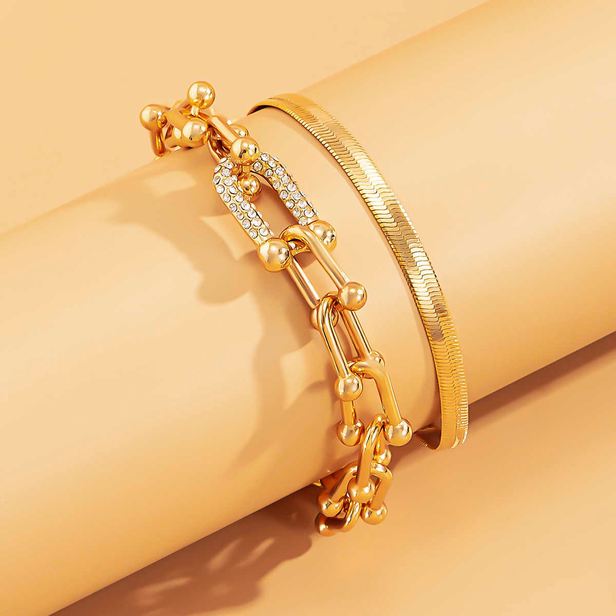 Stunning Bracelet Duo | Exquisite 2-Piece Set in Gold or Silver