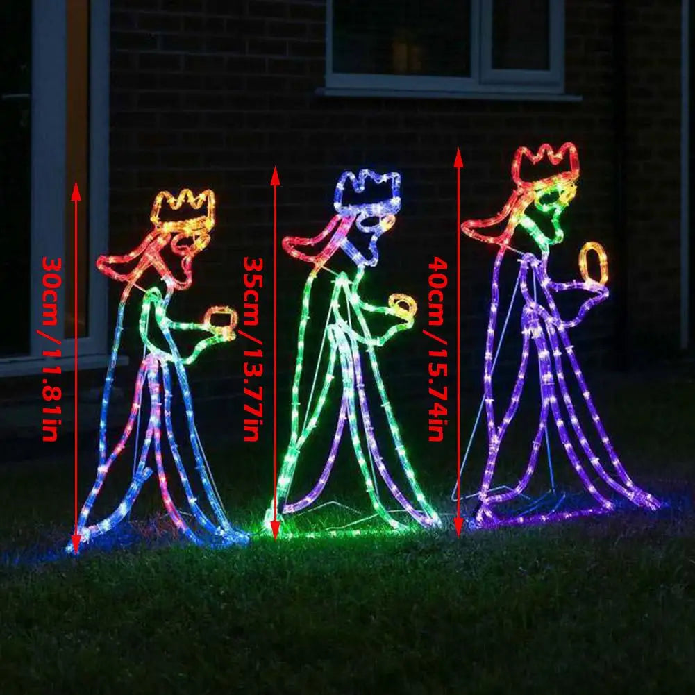 Enchanting Glow Kerstverlichting - Betoverende LED Drie Wijzen Decoratie