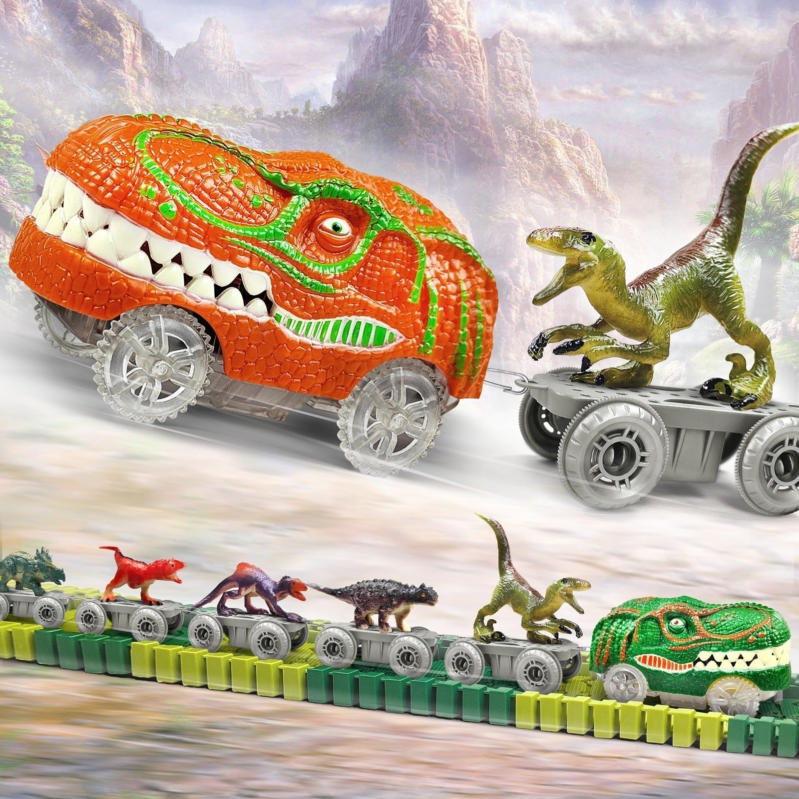 DinoExpress Train Set – Avontuurlijke Speelset voor Kids