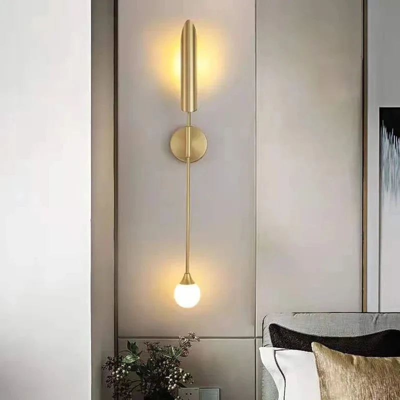 LuxeGlam - Gouden Industriële Wandlamp voor Thuis en Hotel