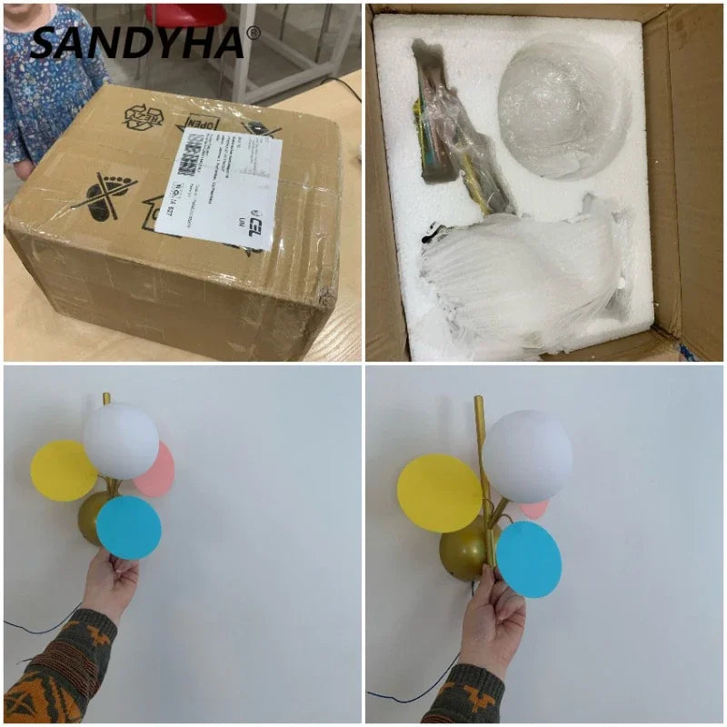 MacronLicht – Moderne LED Acryl Wandlamp