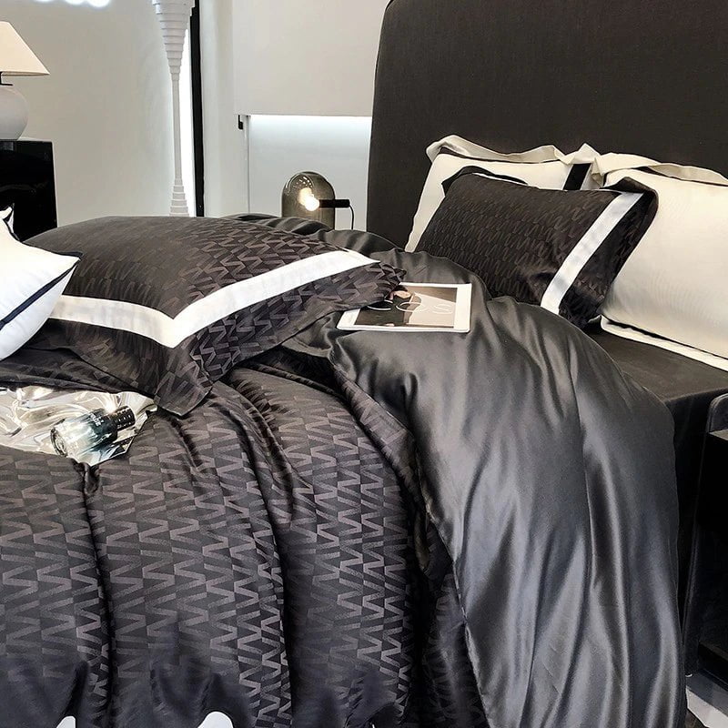 Obscur Rhythm – Luxe Egyptisch Katoen Dekbedovertrekset