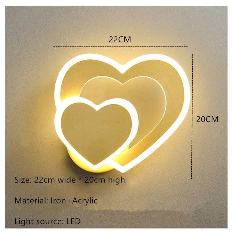 HeartGlow Wall Lamp - Moderne LED Verlichting