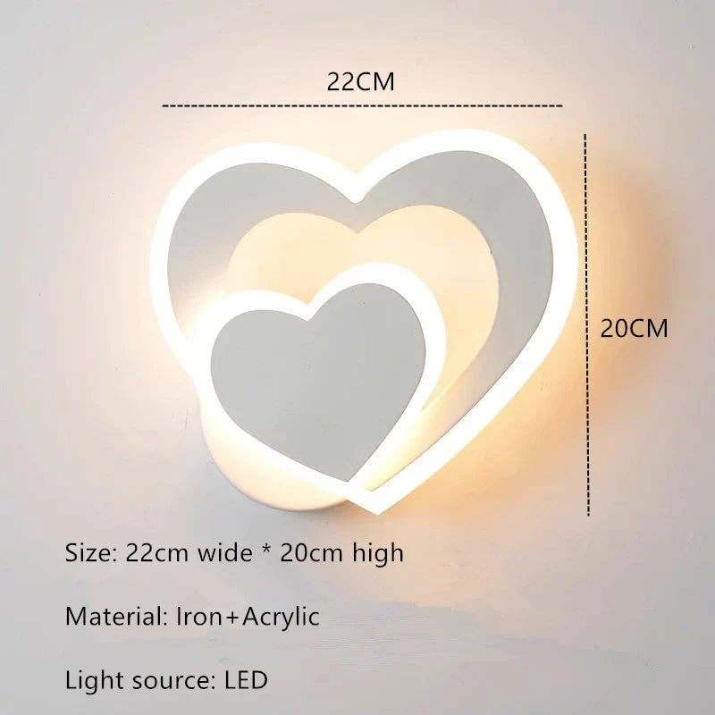 HeartGlow Wall Lamp - Moderne LED Verlichting
