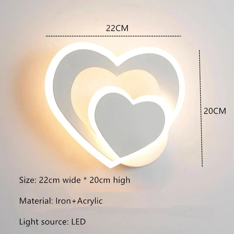 HeartGlow Wall Lamp - Moderne LED Verlichting