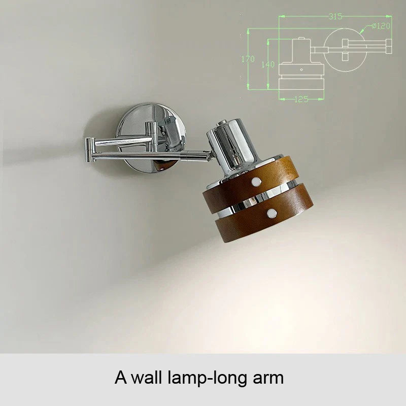 TelescopicLamp – Verstelbare Vintage Bedlamp in Punkstijl