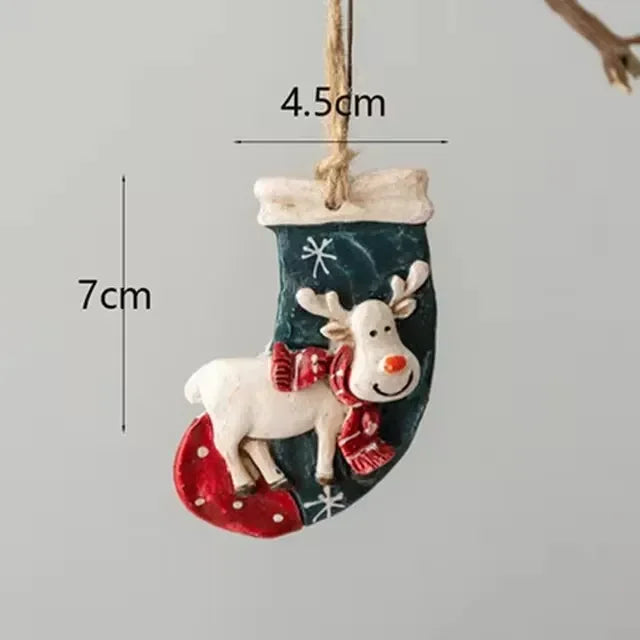 FrostyAntlers Socks - Feestelijke Eland Kerstdecoratie