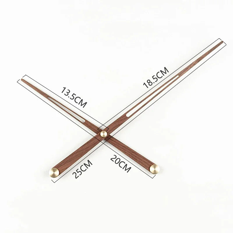 WoodSphere Clock - Grote DIY Wandklok met Walnoothout