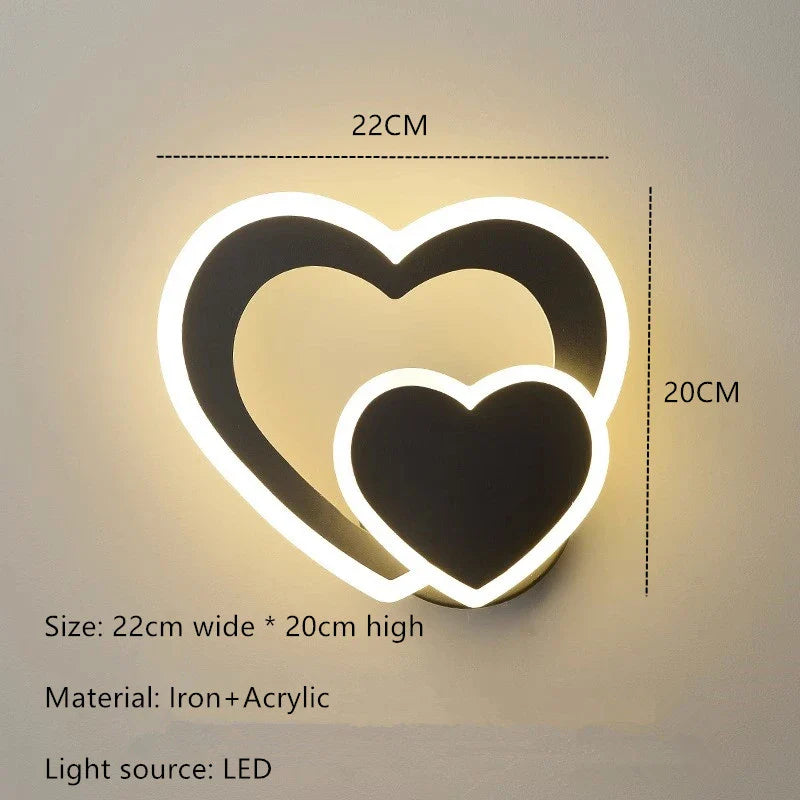 HeartGlow Wall Lamp - Moderne LED Verlichting