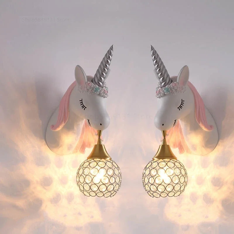 UnicornLicht – Speelse Wandlamp voor Kinderkamer