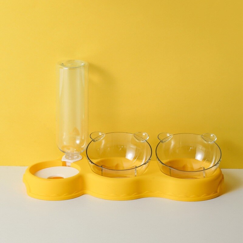 KarlFeast - Stijlvolle 3-in-1 Kattenvoerbak voor Huisdieren