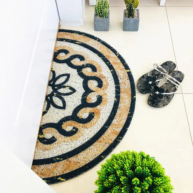 FloraMat - Elegante Halfronde Deurmat voor Jouw Huis