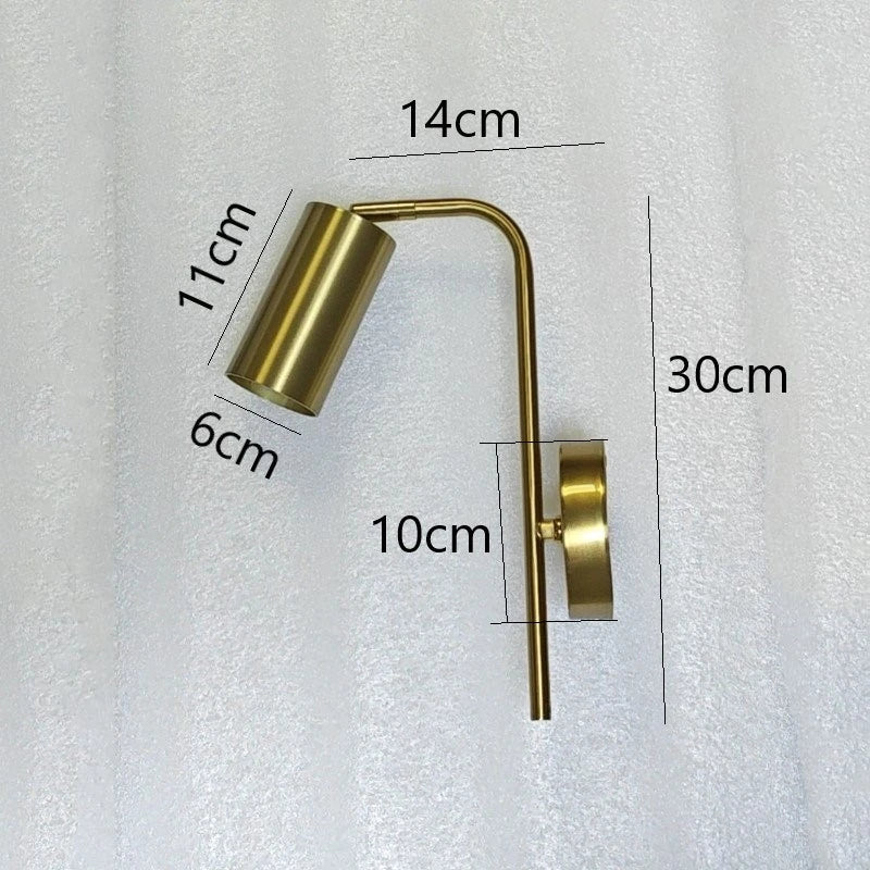 NordicLuxe - Luxe Gouden Wandlamp voor de Slaapkamer