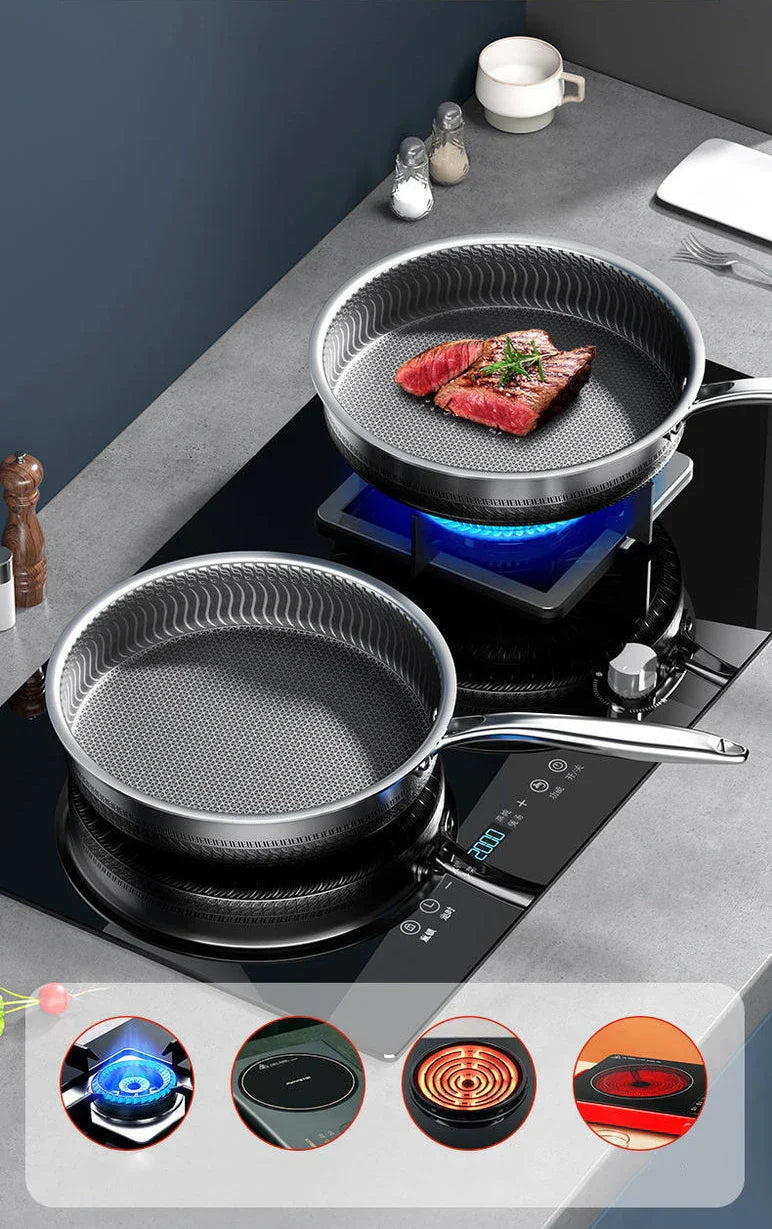 SmartSlick - Antibacteriële Oliebesparende Kookpan met Antiaanbaklaag