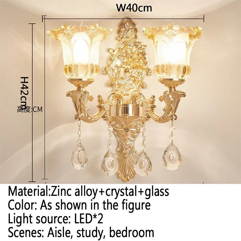 CrystalElegance - Stijlvolle Kristallen Wandlamp voor Huisdecoratie