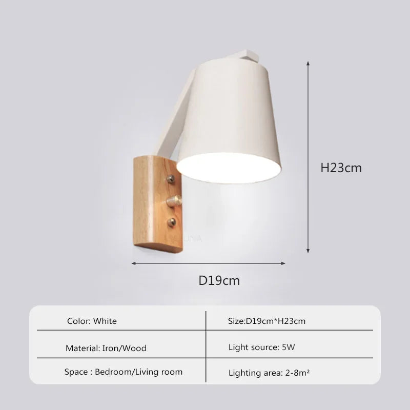 WoodGlow Light – LED Wandlamp voor Slaapkamer