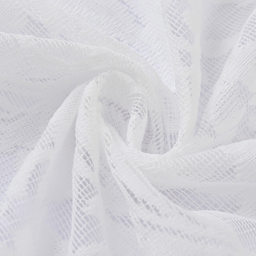 EleganceSheer Gordijn - Luchtig Transparant Witte Raambekleding