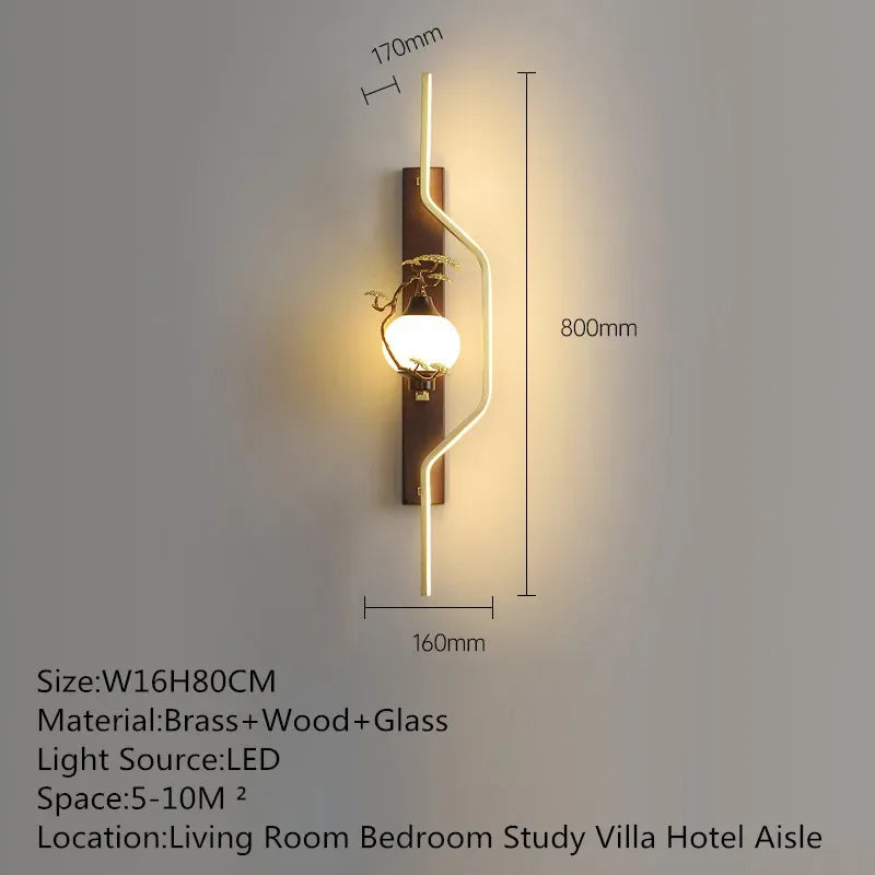 BrassGlow Wall Lamp - Elegante Messing Wandverlichting